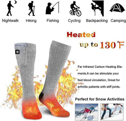 Guêtres chauffantes LITEGUEST – Chaussettes électriques USB pour l'extérieur en hiver