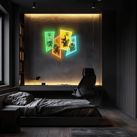 Pokemon Neon Sign, Uv Print Neon Art, Pika Uv Print Neon Sign, Neon Wall Art