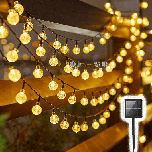 Solar Bubble Ball String Lights – Outdoor Waterproof LED Garden & Patio Lights