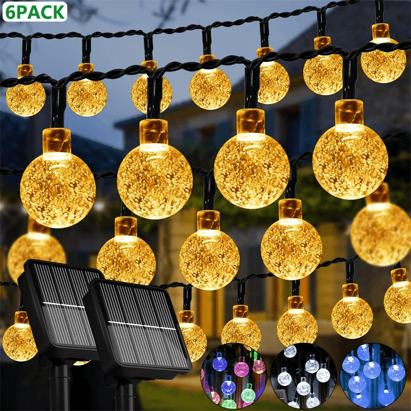 Solar Bubble Ball String Lights – Outdoor Waterproof LED Garden & Patio Lights