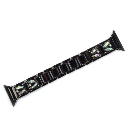 Bracelet de montre en métal pour Apple Watch 49mm - Noir (compatible également avec 42mm, 44mm, 45mm)
