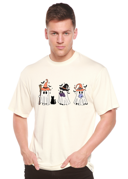Camiseta gráfica de manga corta de bambú-viscosa/algodón orgánico "Halloween Boo" para hombre