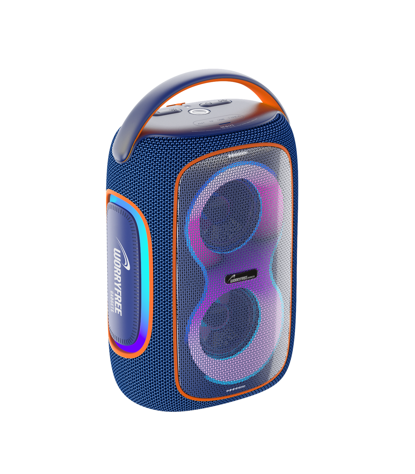 50W Wireless Bluetooth Speaker with RGB Lights & Carry Handle