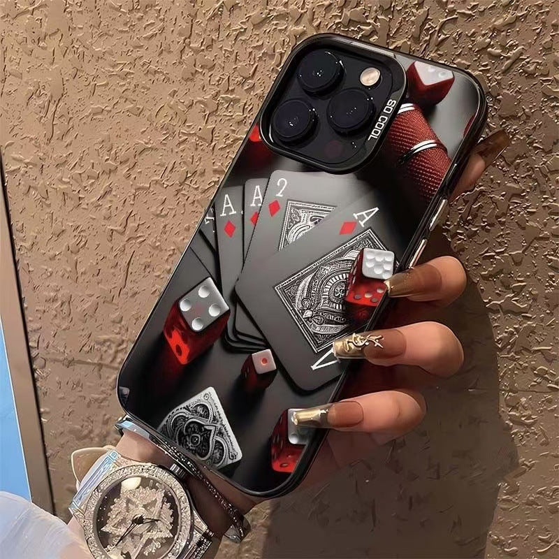 Card & Dice Creative Hard iPhone Case – Shockproof PC Cover | iPhone 7–16