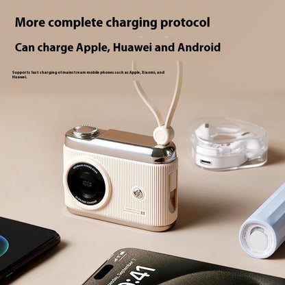 With Cable Fast Charge Large Capacity Mobile Power Supply