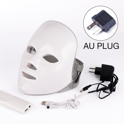Beauty Instrument Beauty Red Purple Light Photon Skin Rejuvenation Mask Instrument Household Acne Spectrometer Face