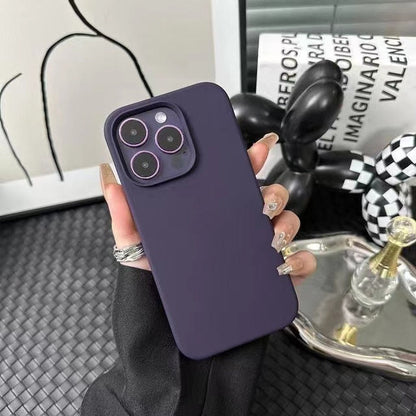 Liquid Silicone Full-Coverage iPhone 16 Case – Camera Protection, Anti-Fingerprint | 18 Colors