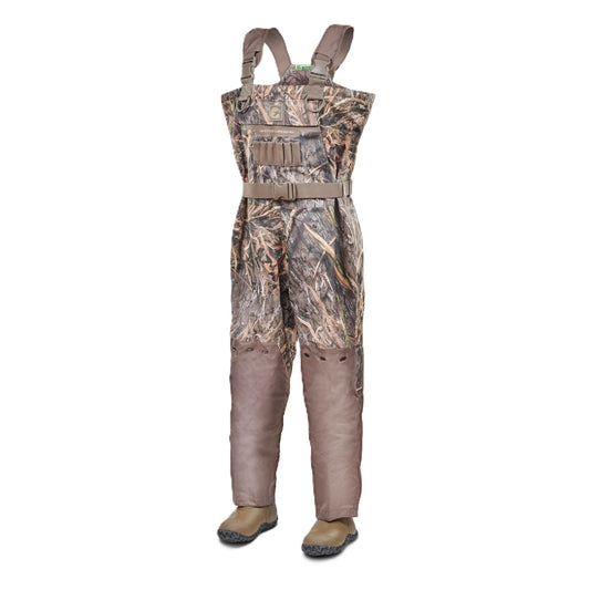 Gator Waders Men's Shield Insulated Chest Waders – Waterproof Breathable Hunting Waders with Mossy Oak Camo