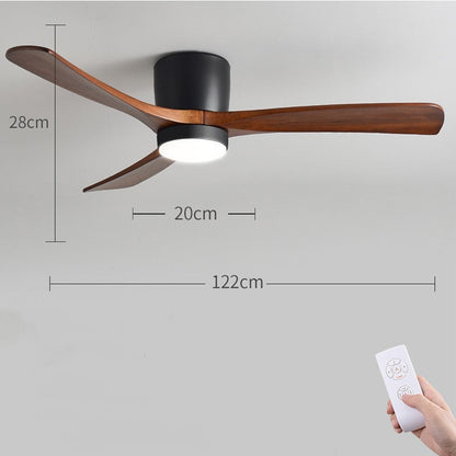 Ventilateur de plafond avec lampe pour appartement F2