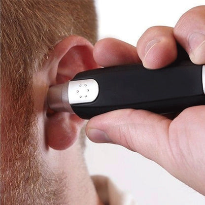 Tondeuse électrique à poils de nez et oreilles, rasoir à sourcils, tondeuse de toilettage, nettoyeur unisexe, tondeuse électrique à poils de nez portable, épilation indolore des poils d'oreille avec lumière LED pour hommes et femmes