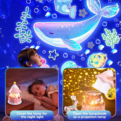 Starry Sky Atmosphere Music Box – LED Night Light & Melody