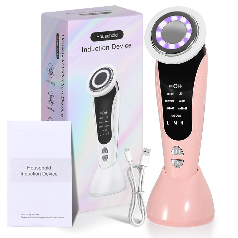 Red And Blue Light Multifunctional Household Portable Face Lifting Inductive Therapeutical Instrument
