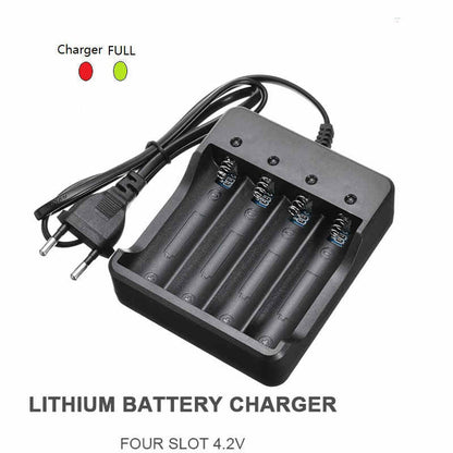 Four-slot Charger 18650 Four-charger With Cable Smart Multi-function Charger