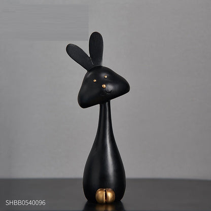 Creative Home Bedroom Rabbit Living Room Wine Cabinet TV Cabinet Decoration