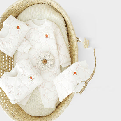 Body bébé Combinaison bébé chaude en coton fin Papillon Vêtements de maison Barboteuse