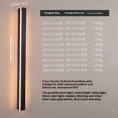 Outdoor Waterproof Magic Minimalist Strip Color Light