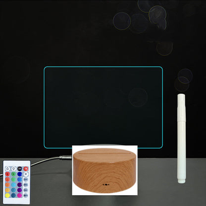 Tableau de messages manuscrits en acrylique 3D avec lumière LED