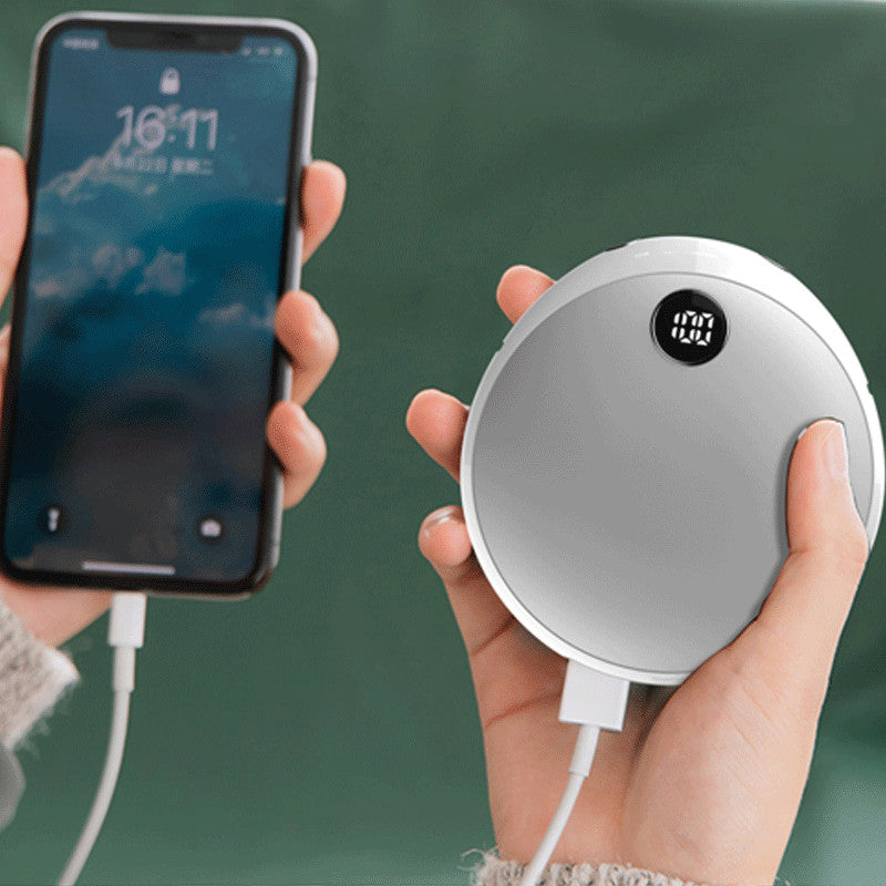 Chauffe-mains électrique LED rechargeable USB - Voyage, pratique, longue durée de vie, mini chauffe-poche - Produit chauffant pour la maison