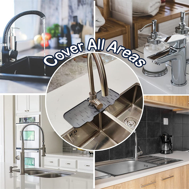 Silicone Faucet Drip Catcher & Splash Guard Mat