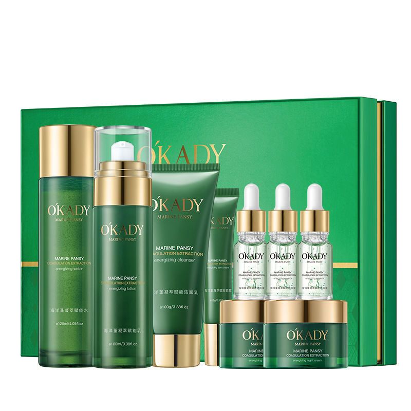 Juego de productos para el cuidado de la piel de plantas, loción acuosa, juego completo de cosméticos hidratantes