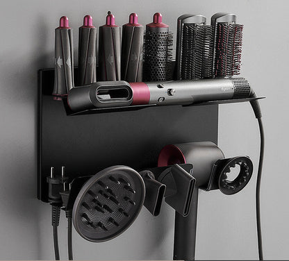 Curling Rod Storage Rack Free Punch Wall-mounted