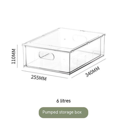 Household Large-capacity Storage Transparent PET Drawer Set