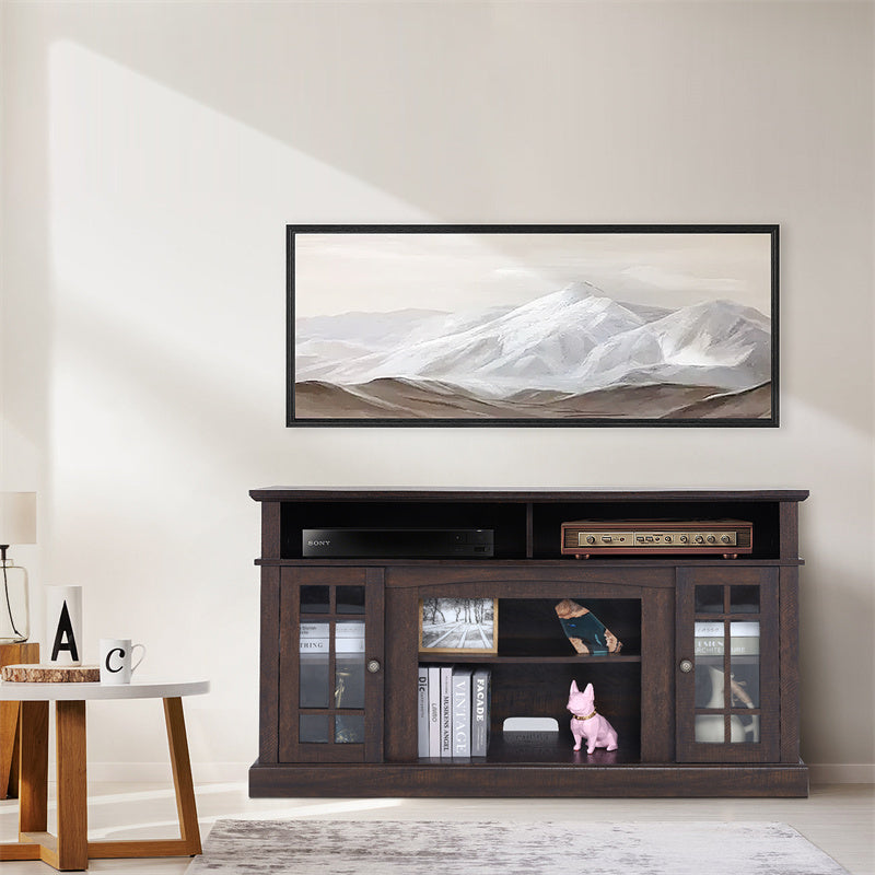 Meuble TV en bois de style vintage pour salon