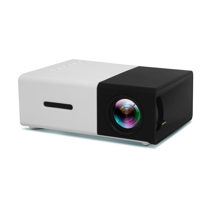 Proyector portátil 3D HD LED Cine en casa HDMI compatible con USB de audio Proyector YG300 Mini proyector