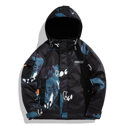Doudoune chaude à capuche pour homme