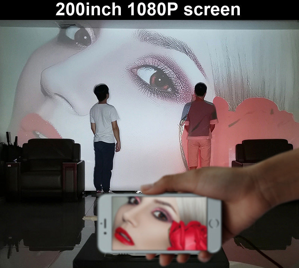 Smart Android 4K HD Projector – 1080P Home & School Laser Projector