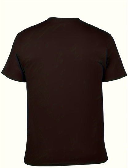 Men Street Style T-shirt, Short-sleeved T-shirt, Summer Outdoor Sports Print T-shirt
