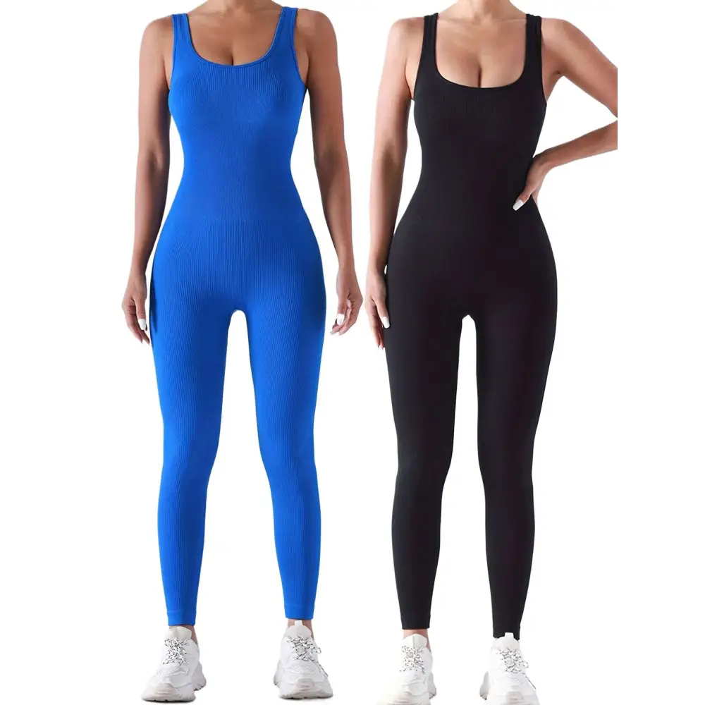 2-Pack Ribbed Seamless Jumpsuits – Women's Sport & Casual Wear