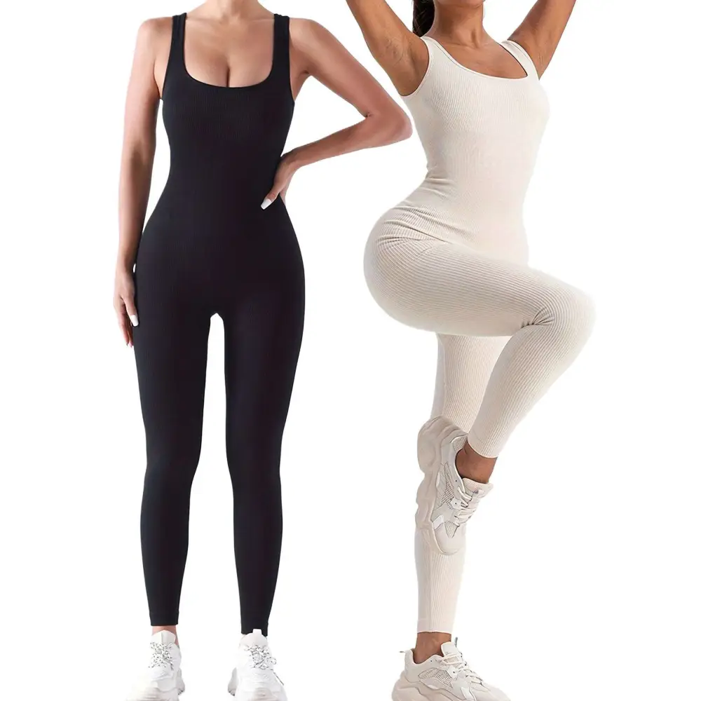 2-Pack Ribbed Seamless Jumpsuits – Women's Sport & Casual Wear