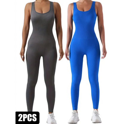 2-Pack Ribbed Seamless Jumpsuits – Women's Sport & Casual Wear