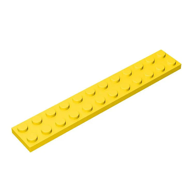 20 PCS 2x12 Flat Plate Building Blocks | Compatible Small Particle DIY Parts