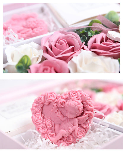 Boîte à fleurs de savon Tanabata Saint Valentin Cadeau Créatif Rose Anniversaire