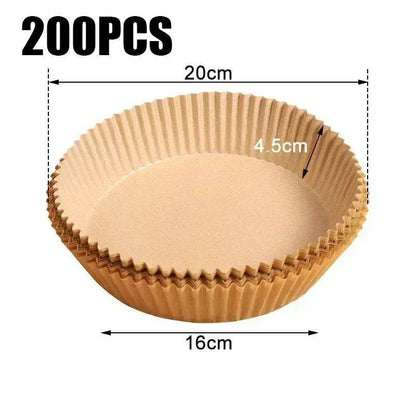 Accessoires en papier pour friteuse à air chaud, papier de cuisson jetable antiadhésif pour friteuse à air chaud, papier parchemin pour four à convection