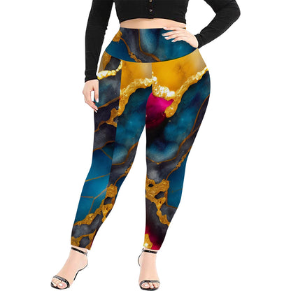 Legging taille haute femme (grande taille) (ModèleL45)