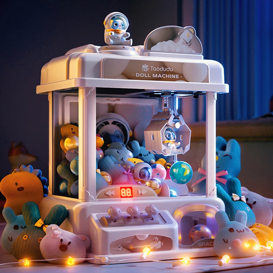 Máquina de Garra de Juguete para Niños con Premios de Peluche, Juego de Arcade que Funciona con Monedas
