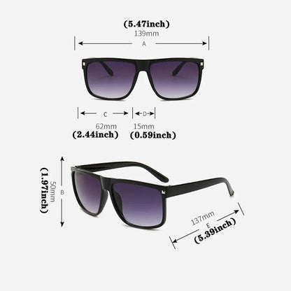 Men’s Classic Square Mirror Sunglasses – Vintage UV protection Fashion Eyewear
