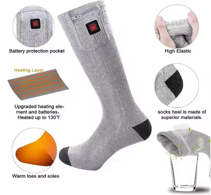 Guêtres chauffantes LITEGUEST – Chaussettes électriques USB pour l'extérieur en hiver