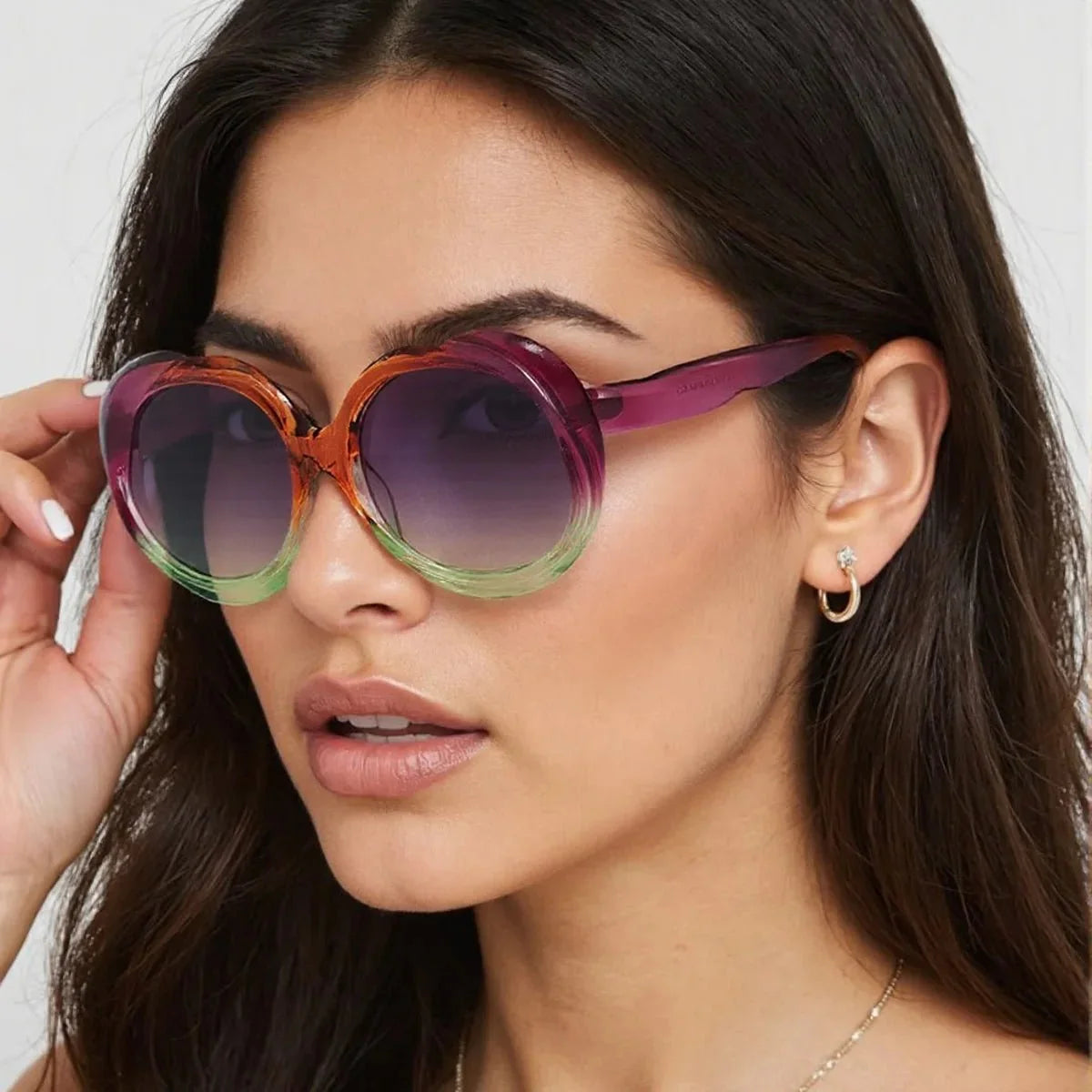 2025 New Retro Oval Sunglasses UV protection