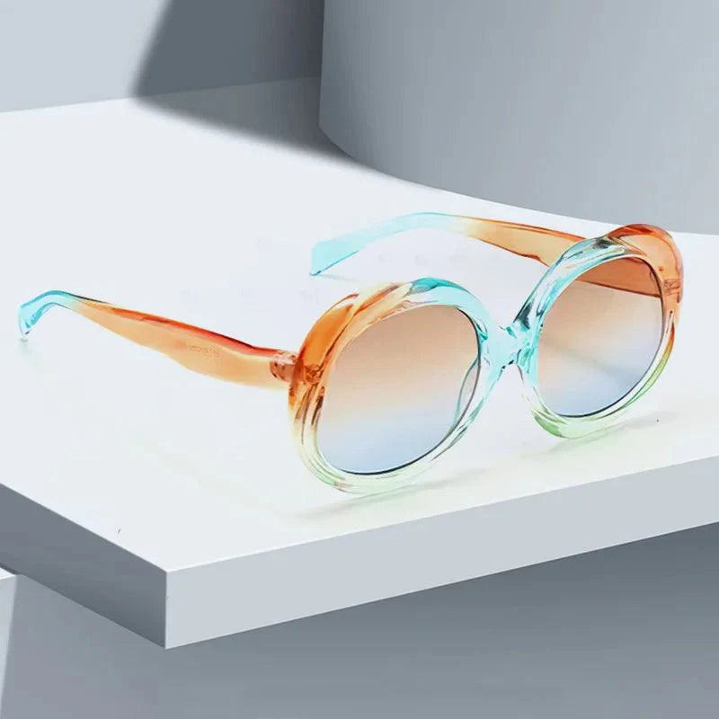 2025 New Retro Oval Sunglasses UV protection