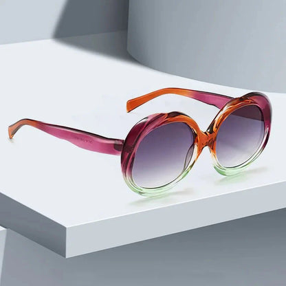 2025 New Retro Oval Sunglasses UV protection