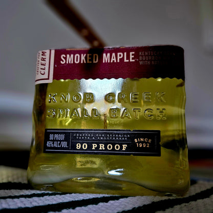 Reclaimed Bourbon Bottle Candle