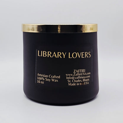 Library Lovers | 16oz Soy Wax Candle - Fragrance by ZAFFIRI