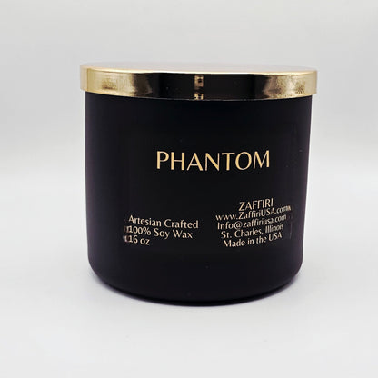 PHANTOM | 16oz Soy Wax Candle - Fragrance by ZAFFIRI