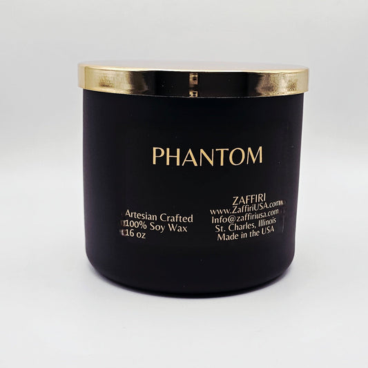 PHANTOM | 16oz Soy Wax Candle - Fragrance by ZAFFIRI