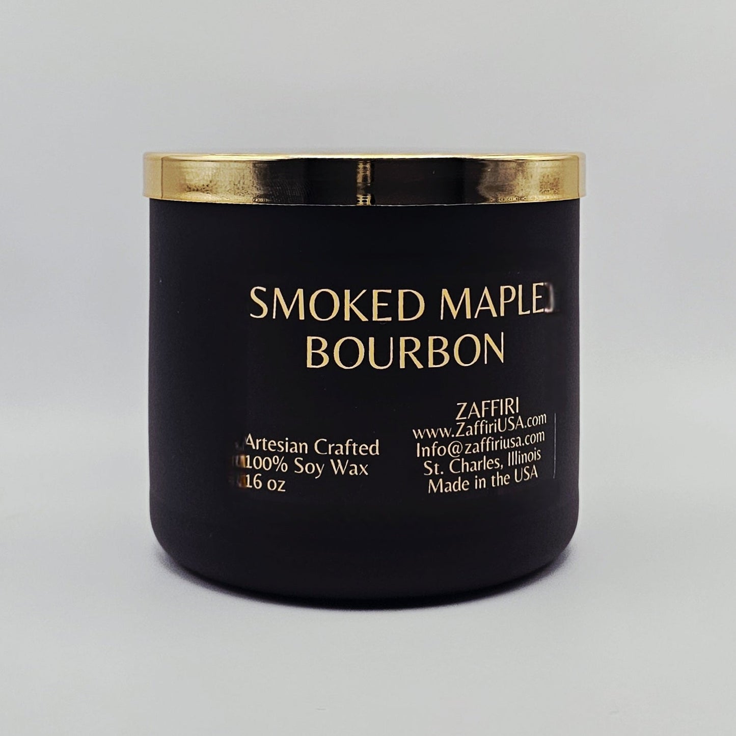 SMOKED MAPLE BOURBON | 16oz Soy Wax Candle - Fragrance by ZAFFIRI