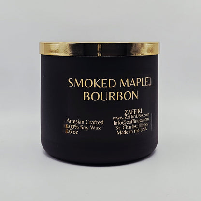 SMOKED MAPLE BOURBON | 16oz Soy Wax Candle - Fragrance by ZAFFIRI